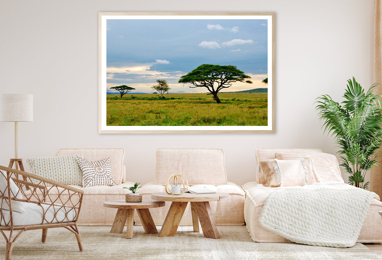 National Park with Mountains Tanzania Africa Home Decor Premium Quality Poster Print Choose Your Sizes