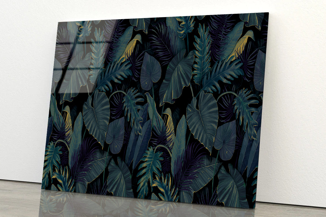 Painting of a Plant Feature Acrylic Glass Print Tempered Glass Wall Art 100% Made in Australia Ready to Hang - Bella Home Decor