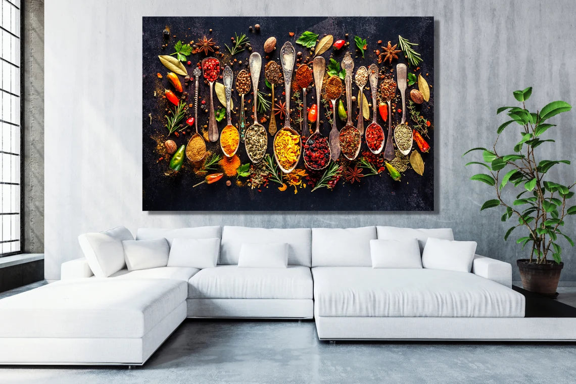 Herbs And Spices Acrylic Glass Print Tempered Glass Wall Art 100% Made in Australia Ready to Hang