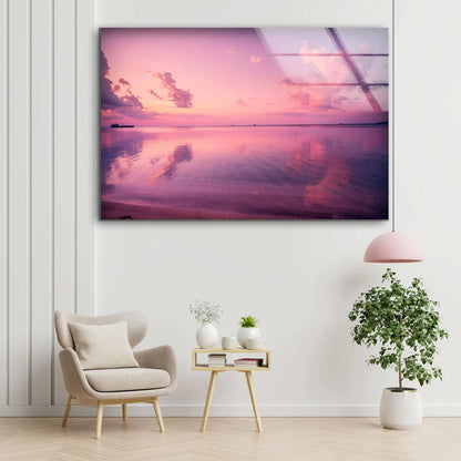 Sunset Lake Scenery UV Direct Aluminum Print Australian Made Quality