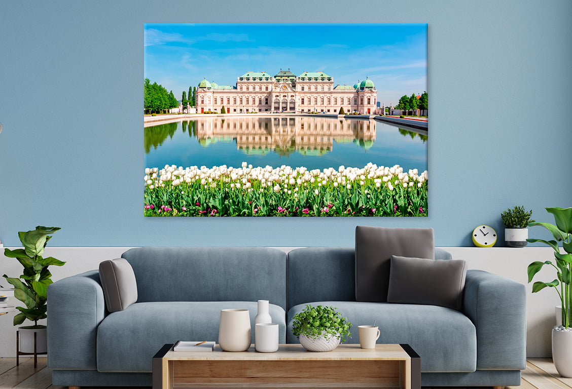Upper Belvedere Palace in Spring Wall Art Decor 100% Australian Made - Bella Home Decor