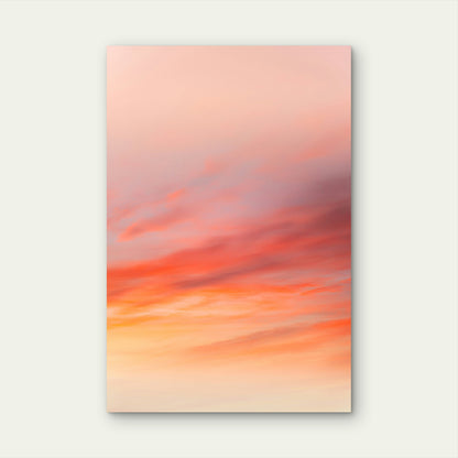 Vibrant Sunset Sky 40x60cm Metal Print Ready to Hang