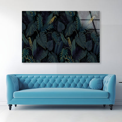 Painting of a Plant Feature Acrylic Glass Print Tempered Glass Wall Art 100% Made in Australia Ready to Hang - Bella Home Decor