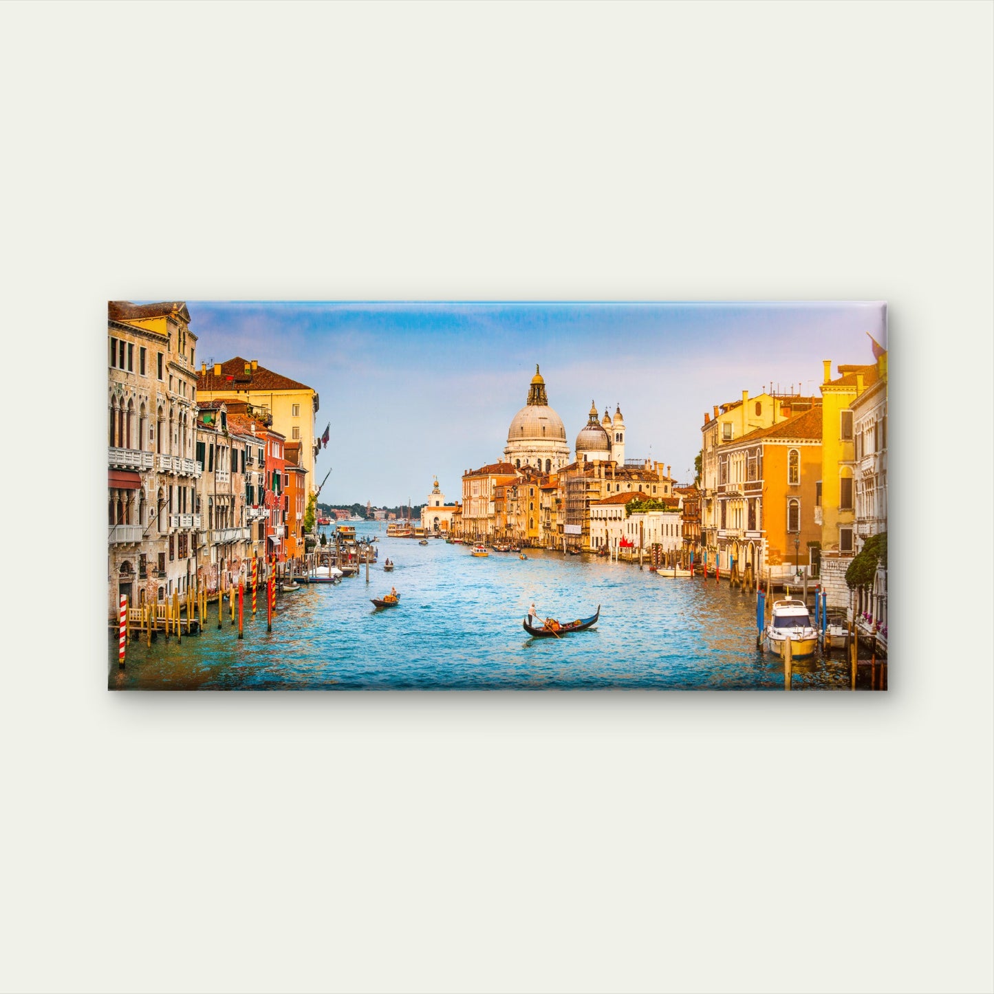 Venice Italy Grand Canal Wall Art Canvas Office Home Room Framed 120x60cm - Bella Home Decor