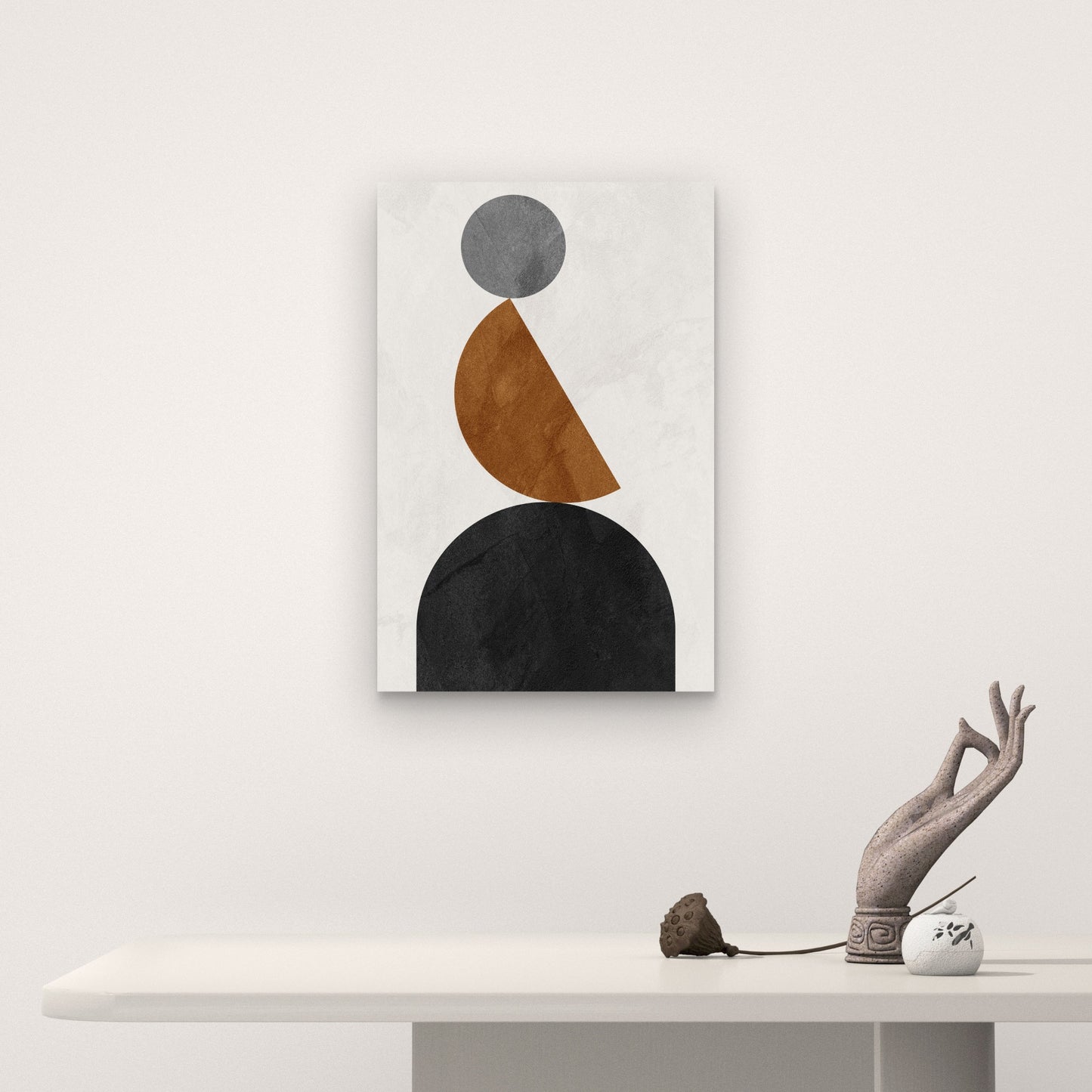 Abstract Geometric Shapes 40x60cm Metal Print Ready to Hang