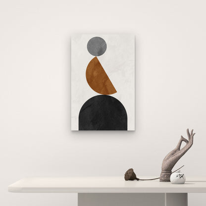 Abstract Geometric Shapes 40x60cm Metal Print Ready to Hang