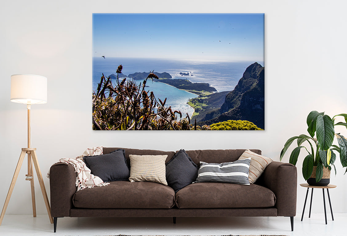 Lord Howe Island NSW Mount Gower Ocean View Wall Art Decor 100% Australian Made