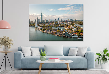 Gold Coast Queensland Surfers Paradise Aerial Wall Art Decor 100% Australian Made