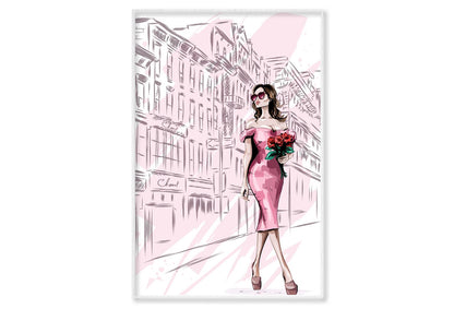 Elegant Fashion Store Art Wall Art Limited Edition High Quality Print Canvas Box Framed White