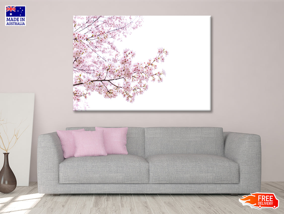 Branch of Pink Cherry Blossom Print 100% Australian Made - Bella Home Decor