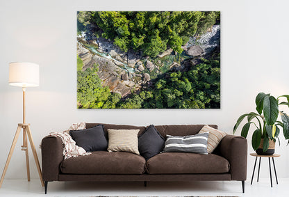 Daintree Rainforest Queensland River Rapids Wall Art Decor 100% Australian Made