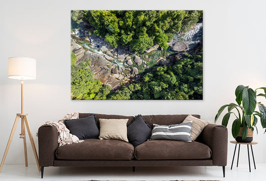 Daintree Rainforest Queensland River Rapids Wall Art Decor 100% Australian Made
