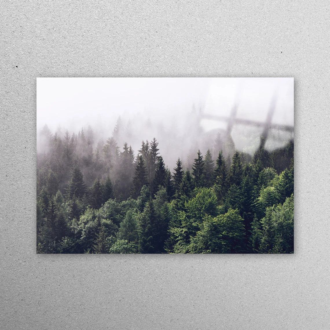 Misty Mountain View Acrylic Glass Print Tempered Glass Wall Art 100% Made in Australia Ready to Hang