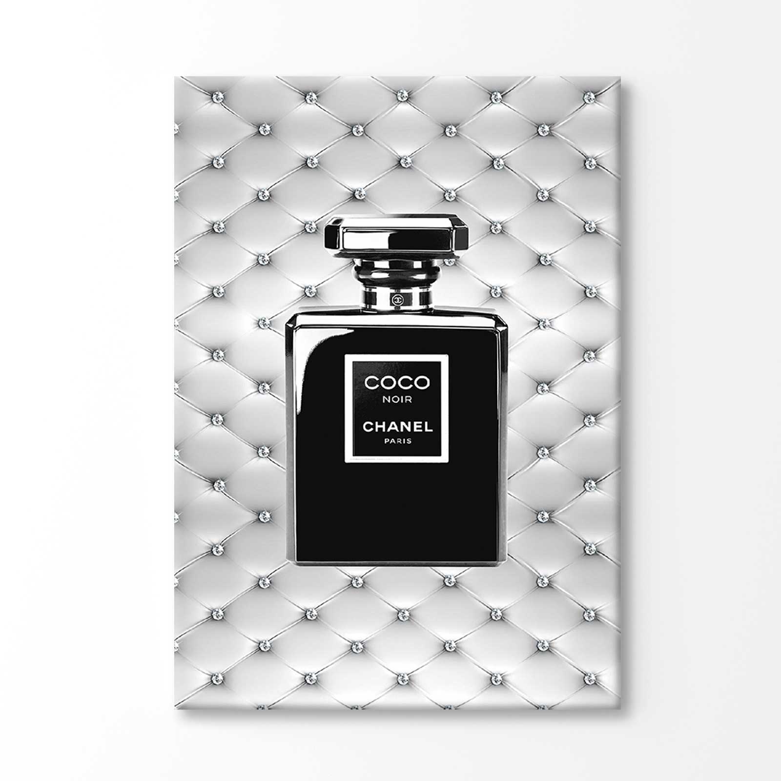 Bella Home Black Perfume Bottle Print Canvas Ready to hang