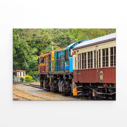 Kuranda Scenic Railway Cairns Tropical Wall Art Decor 100% Australian Made