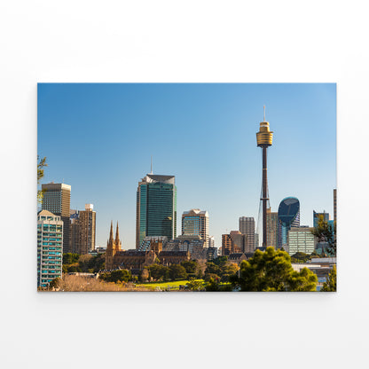 Sydney Tower New South Wales Panoramic CBD Wall Art Decor 100% Australian Made