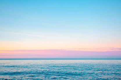 Calm Sea in Soft Morning Light Sicily Italy Europe 90x60cm Print 100% Australian Made - Bella Home Decor