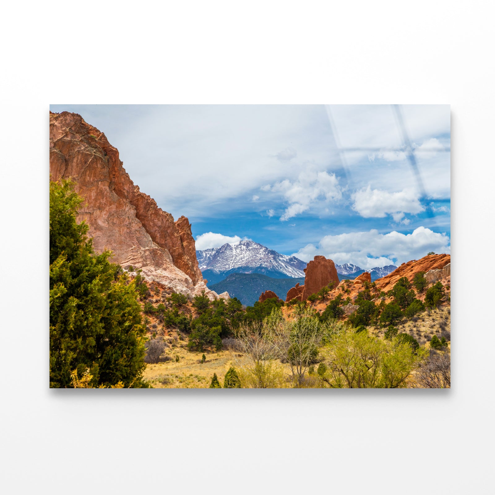 Pikes Peak Garden of The Gods USA Acrylic Glass Print Tempered Glass Wall Art 100% Made in Australia Ready to Hang - Bella Home Decor