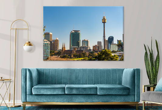 Sydney Tower New South Wales Panoramic CBD Wall Art Decor 100% Australian Made