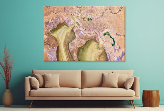 Refill of Lake Eyre, Simpson Desert Print 100% Australian Made