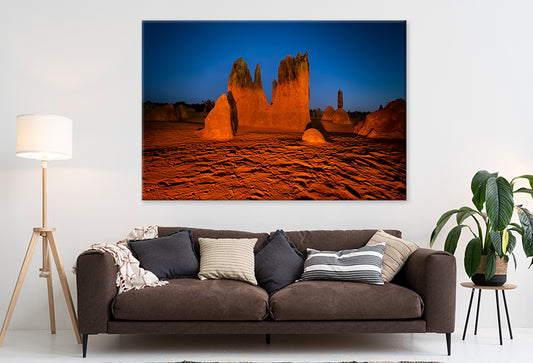 The Pinnacles Desert Western Australia Night Sky Wall Art Decor 100% Australian Made