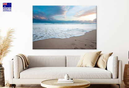 Sunset at the Calm Beach Wall Art Decor 100% Australian Made