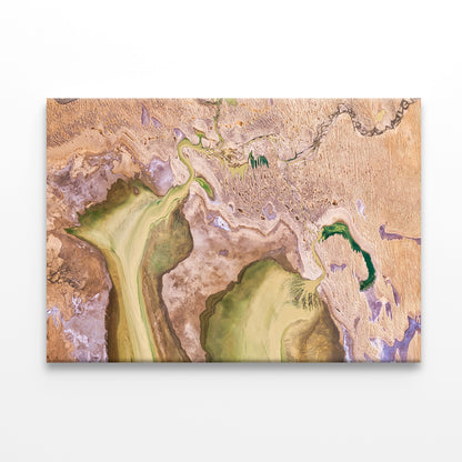 Refill of Lake Eyre, Simpson Desert Print 100% Australian Made