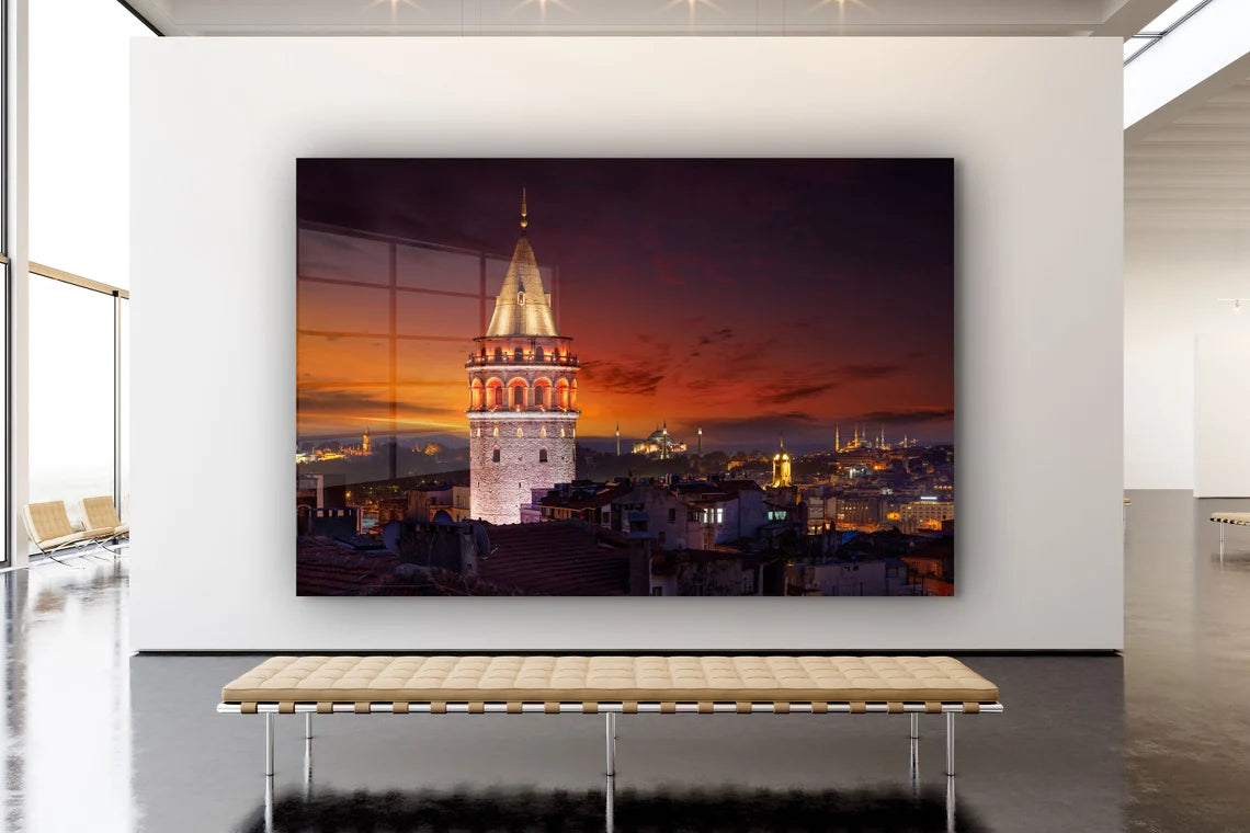 Galata Tower Istanbul UV Direct Aluminum Print Australian Made Quality