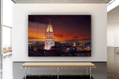 Galata Tower Istanbul UV Direct Aluminum Print Australian Made Quality