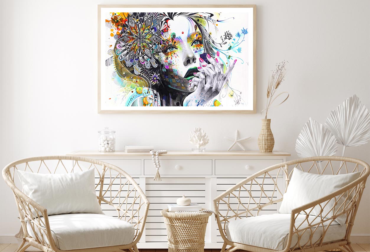 Fashion Girl Digital Art Home Decor Premium Quality Poster Print Choose Your Sizes