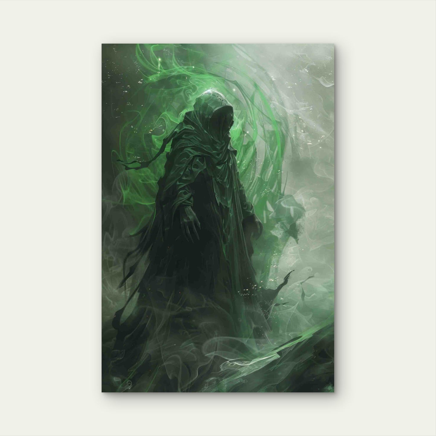 The Green Wraith Metal Print Ready to Hang