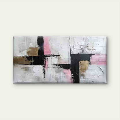 Abstract Geometric Design Wall Art Canvas Office Home Room Framed 120x60cm - Bella Home Decor