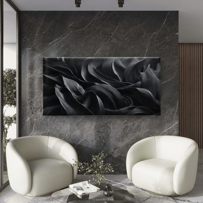 Abstract Monochrome Paintings Wall Art Canvas Office Home Room Framed 120x60cm