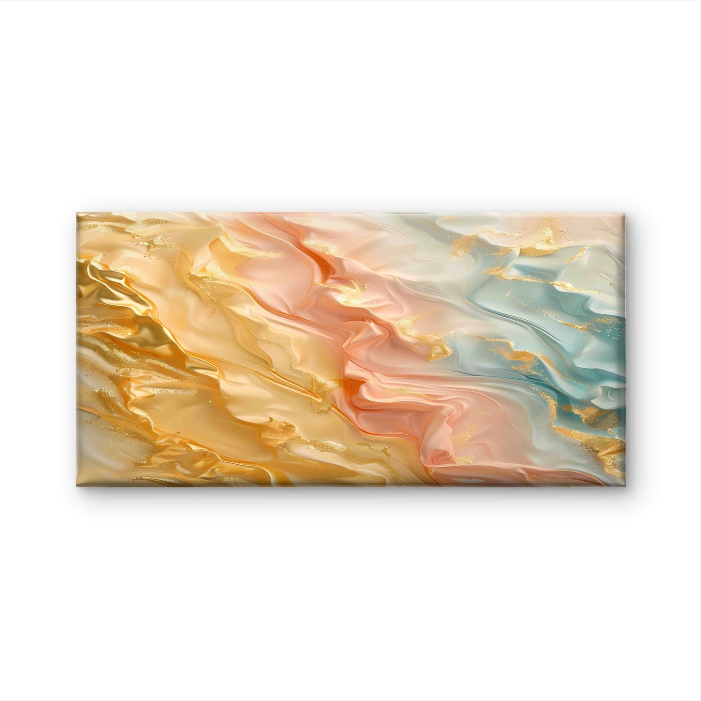 Ethereal Gilded Helix Wall Art Canvas Office Home Room Framed 120x60cm