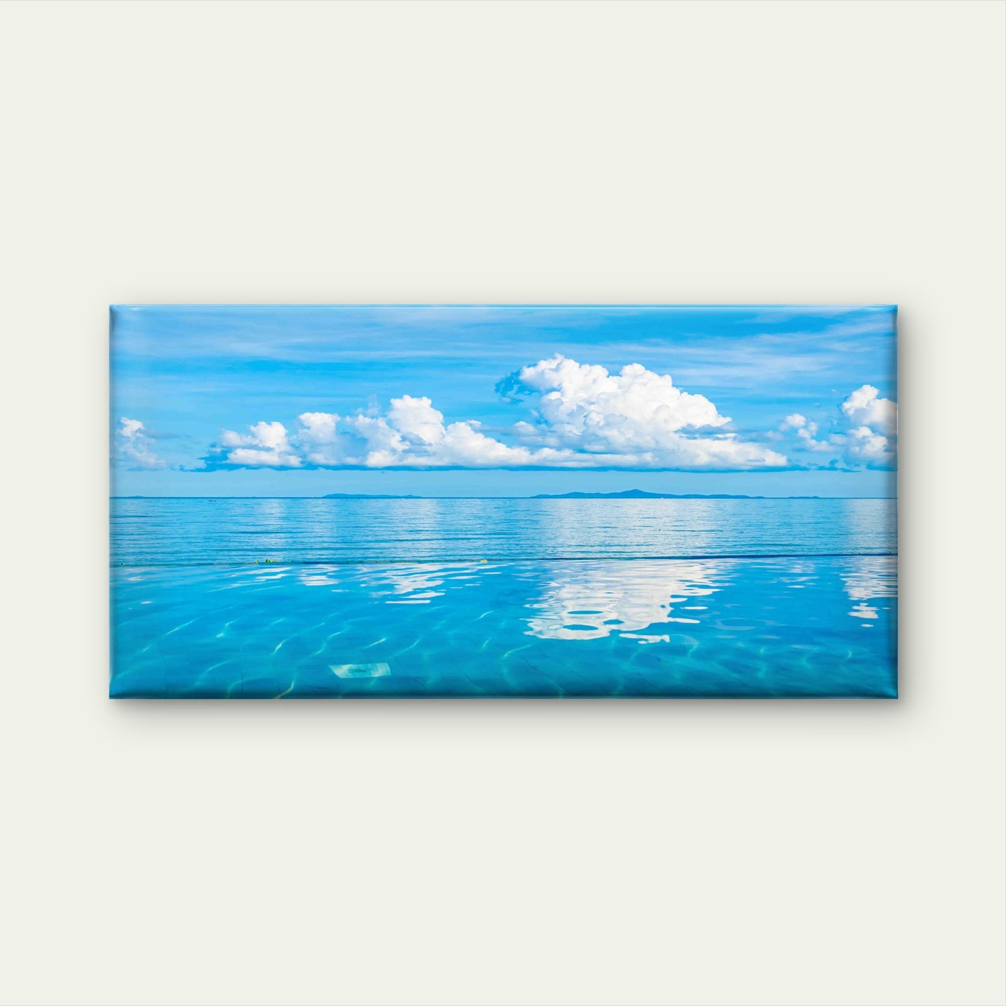 Beautiful Sea Ocean Cloud Wall Art Canvas Office Home Room Framed 120x60cm