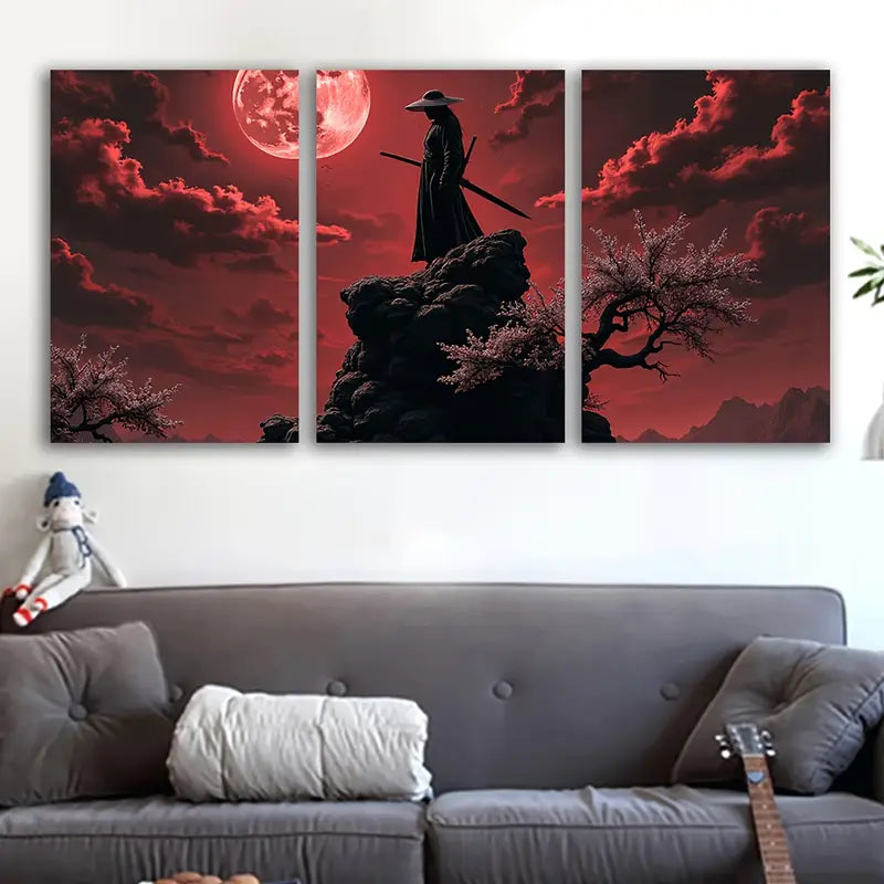 3pcs The Man At The Top Poster Wall Art Set Canvas Framed 60x90cm - High Quality Print 100% Australian Made Wall Canvas Ready to Hang