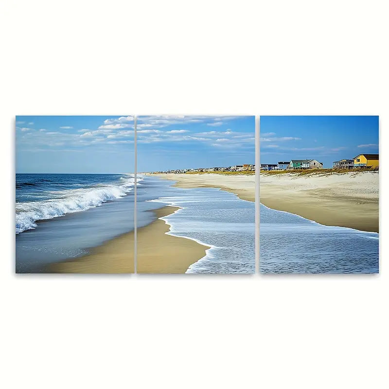 3pcs Long Beach Island Ship Bottom Fantasy Island Metal Print Ready to Hang Art