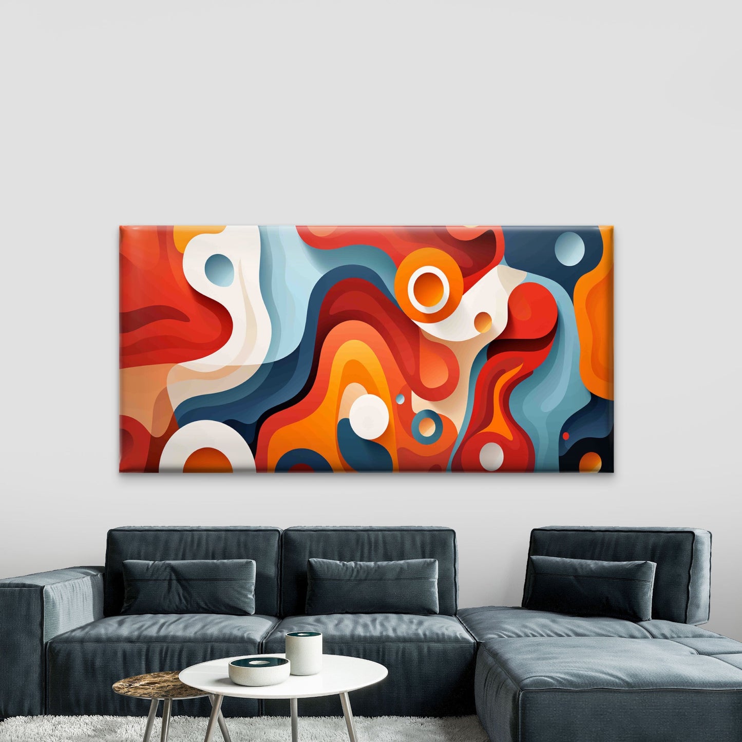 Abstract Colorful Background Wall Art Canvas Office Home Room Framed 120x60cm