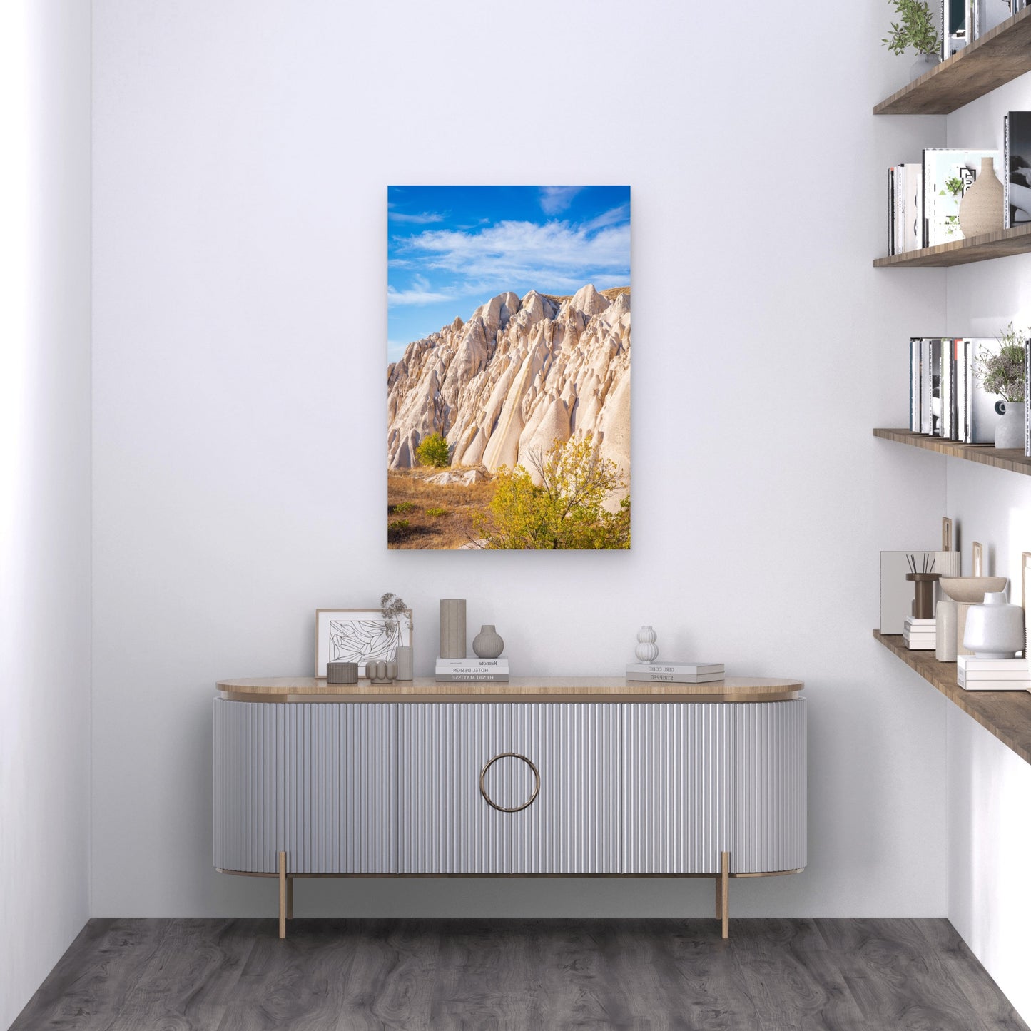 Turkey Cappadocia Valley Rock Formation 40x60cm Metal Print Ready to Hang