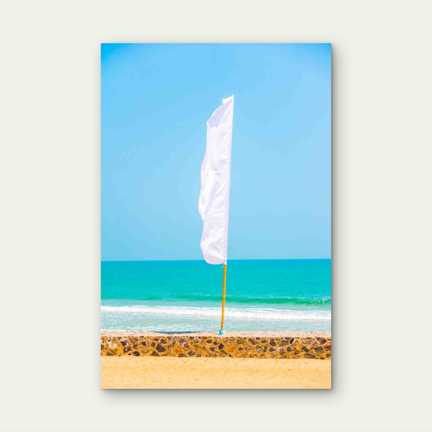Abstract Pattern Sky Banner Sea 60x90cm Metal Print Ready to Hang