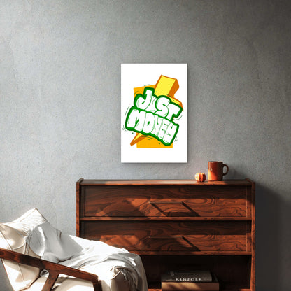 Just Money Doodle Pop Art 60x90cm Metal Print Ready to Hang