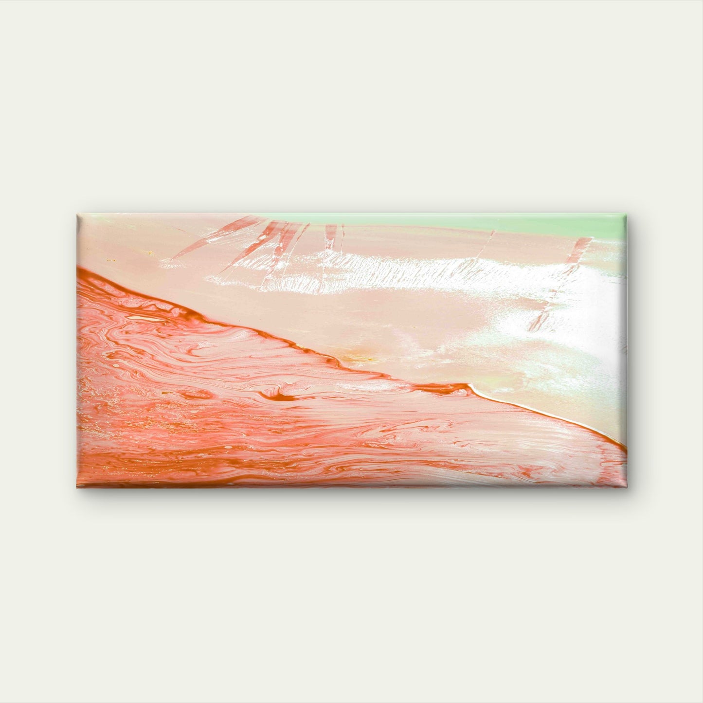 Acrylic Fluid Art Wall Art Canvas Office Home Room Framed 120x60cm