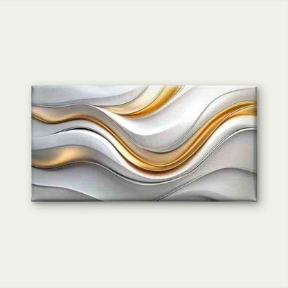 Modern Abstract Wave Texture Wall Art Canvas Office Home Room Framed 120x60cm - Bella Home Decor