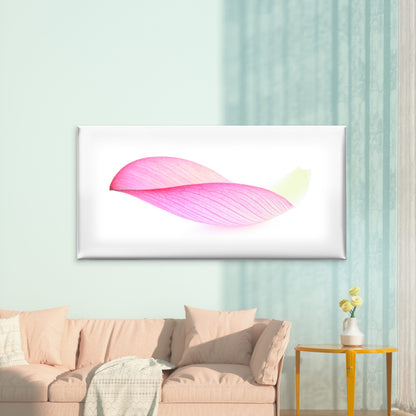 Pink Petal White Background Wall Art Canvas Office Home Room Framed 120x60cm