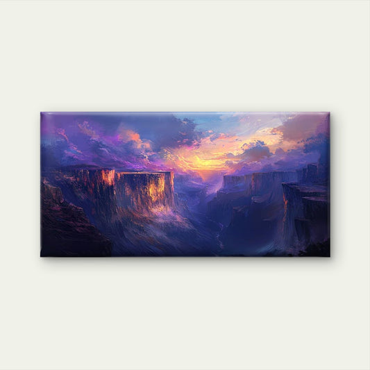 Featuring a Sunset Landscape Wall Art Canvas Office Home Room Framed 120x60cm