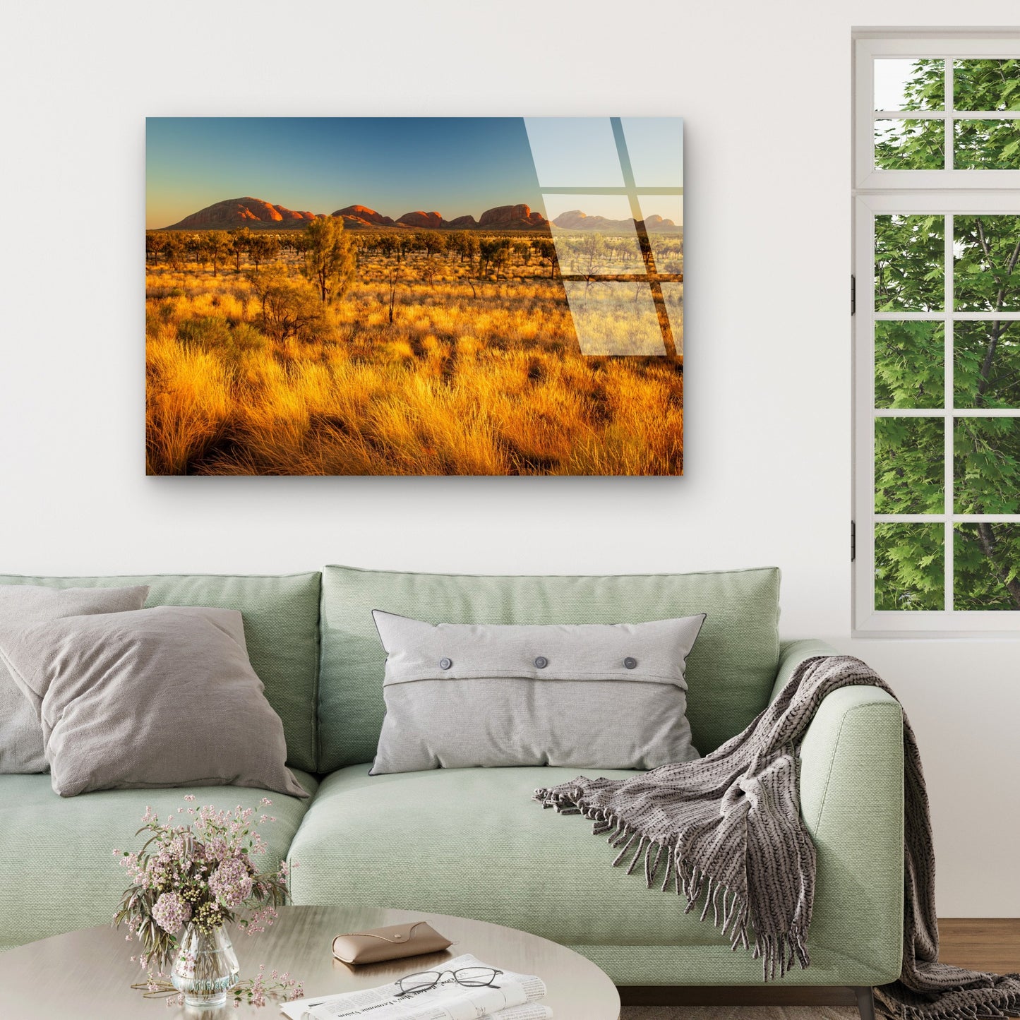 Uluru Kata Tjuta Northern Territory Acrylic Glass Printing Wall Art Australian Made Quality