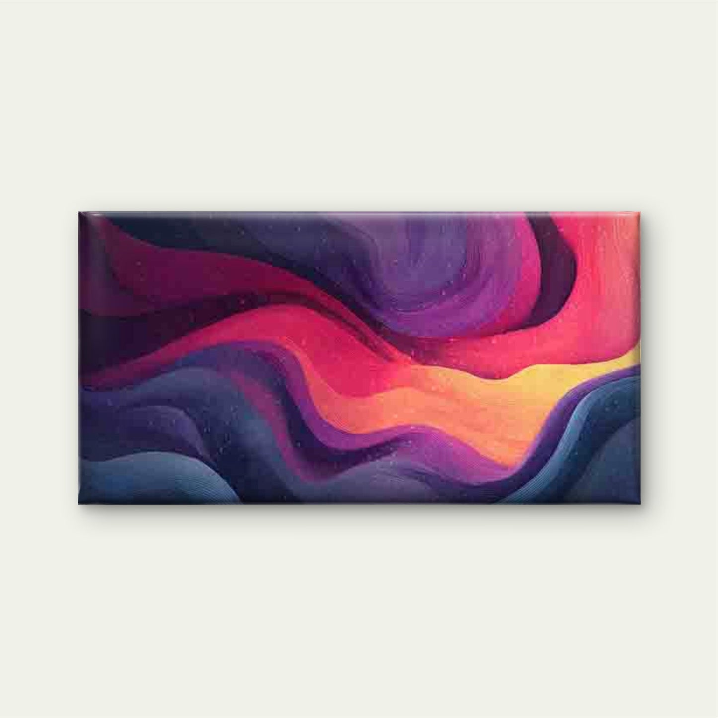 Multicolor Pink Purple Blue Wall Art Canvas Office Home Room Framed 120x60cm