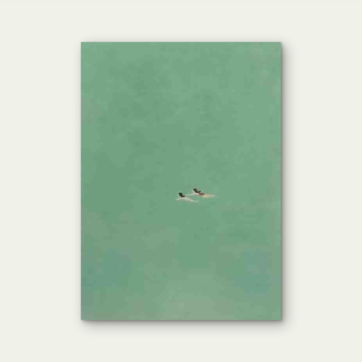 Abstract Minimalist Ocean Wave 60x90cm Metal Print Ready to Hang - Bella Home Decor