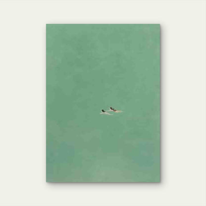 Abstract Minimalist Ocean Wave Metal Print Ready to Hang - Bella Home Decor
