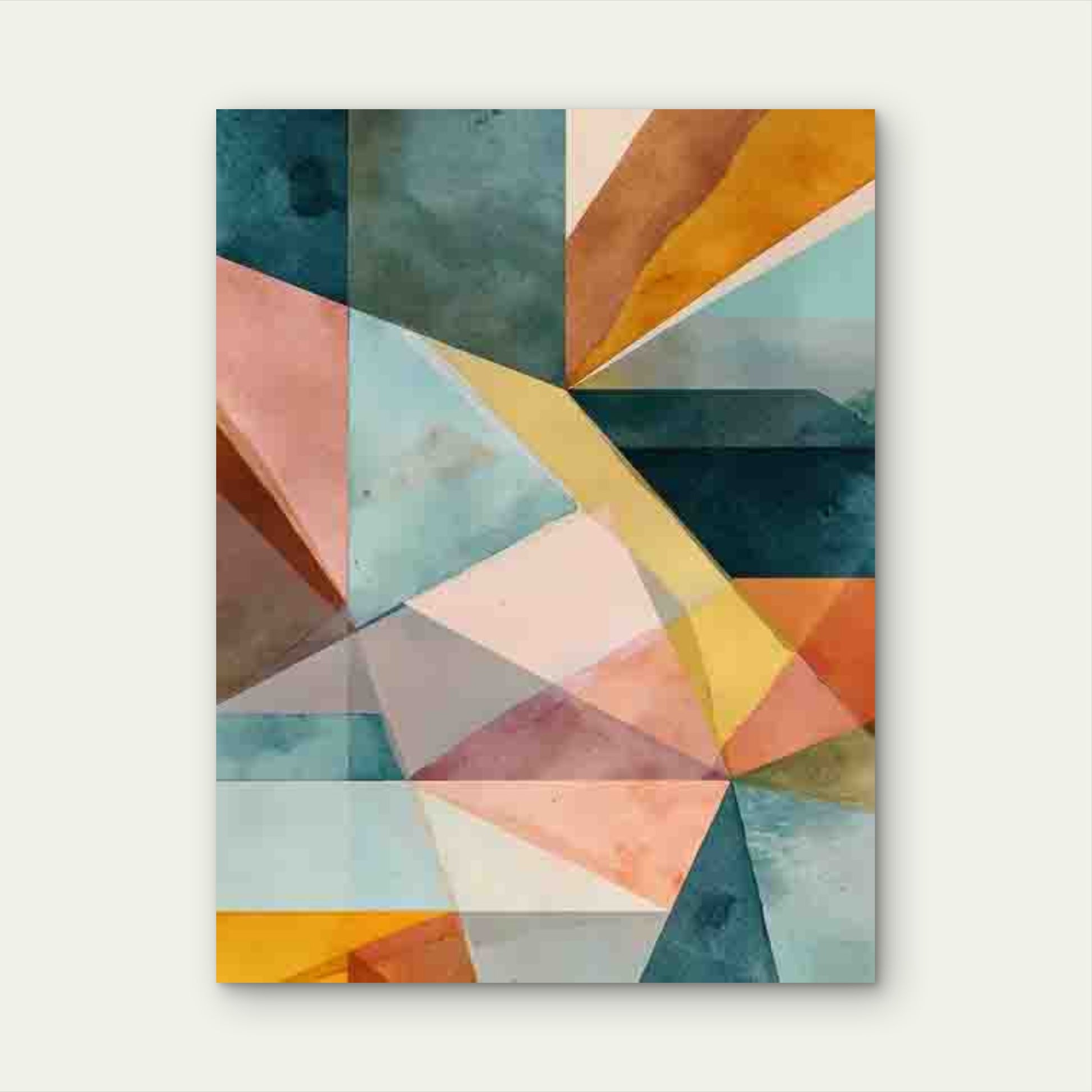 Abstract Modern Minimalist Art Metal 40x60cm Print Ready to Hang - Bella Home Decor